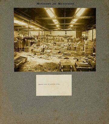 Ministry of Munitions General View of moulding shop.