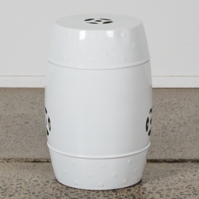 A Metal Drum Side Table