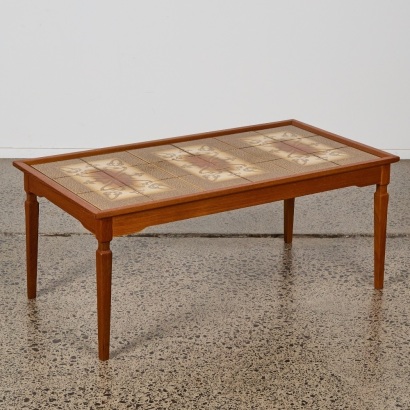 A Mid-Cenutry Danish Tile Coffee Table