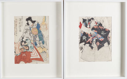 Two Framed Japanese Ukiyo-E Prints