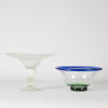 An Art Glass Comport and a Glass Bowl