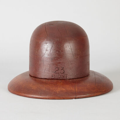 An Unusual Victorian Rimmed Ladies Hat Block