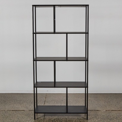 Asymmetrical Metal Display Shelves