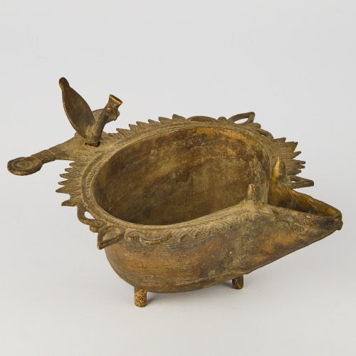 An Antique Indian Oil Lamp