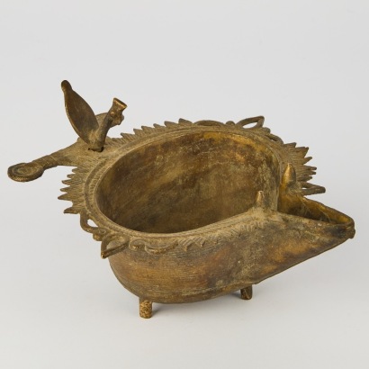 An Antique Indian Oil Lamp