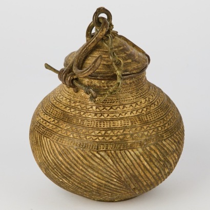 A Bronze Alloy Antique Indian Storage Pot