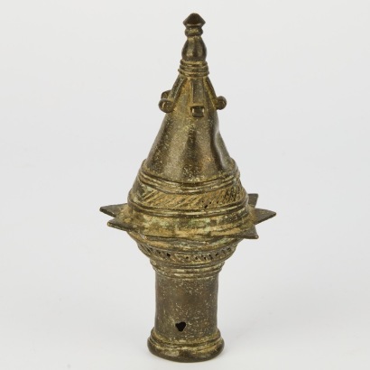 A Bronze Alloy Kadampa Stupa
