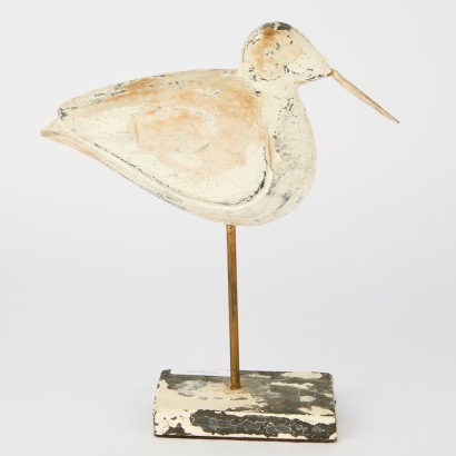 A Vintage Coastal Bird on Stand