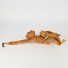 A 1960s Woven Wicker Hanging Monkey and Baby - 2