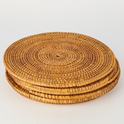 Six Rattan Placemats