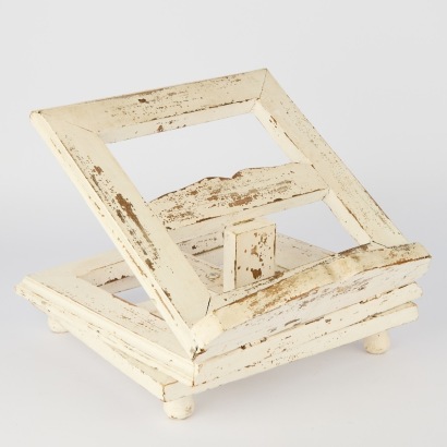 A Rustic Rotating Cookbook Stand