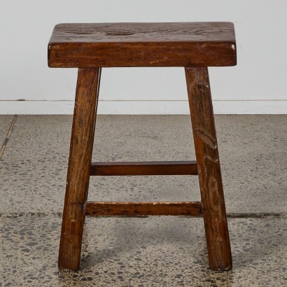 A Rough Wood Stool
