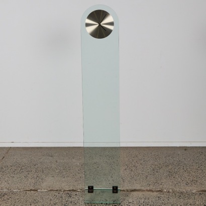 A Glass Clock in the Style of Leon Rosen