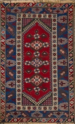 A Vintage Hand Knotted Wool Persian Rug