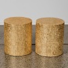 A Pair of Capiz Shell Side Tables