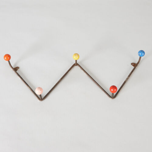 An Eames Style Wall Mount Coat Rack