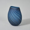 A Blue Striped Garry Nash Vase