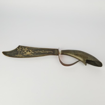 A Carved Horn Sword