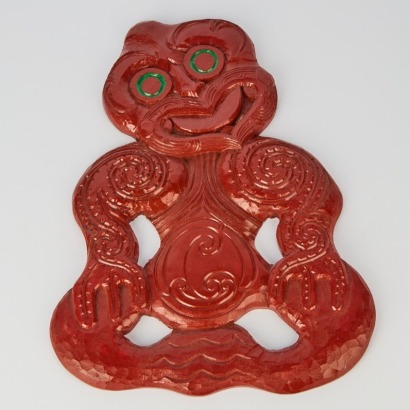 A Handmade Tiki Carving by Hohepa Barrett