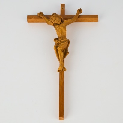 A Vintage Wood Crucifix