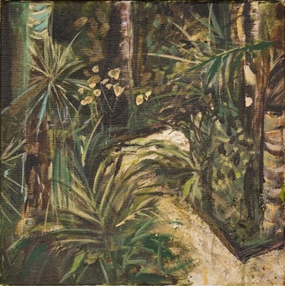An Original Oil Painting of Native NZ Bush Earthy Tones Artist Unknown