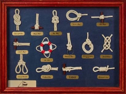 A Vintage Nautical Knots Display