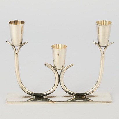A Mid-century Roger Silver plated Candelabra