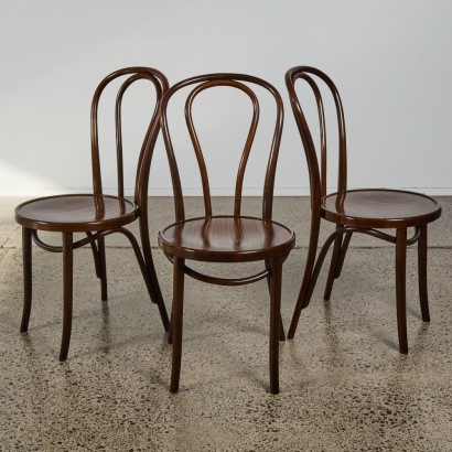 A Trio of Thonet No. 18 Bentwood Chairs