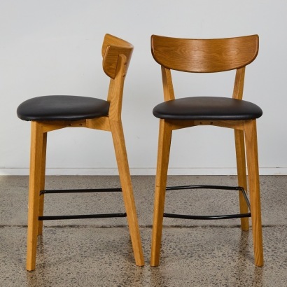A Pair of Danske Mobler Pero Barstools