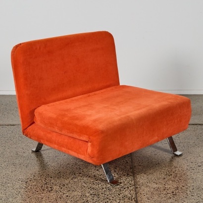 A Retro Style Occasional Chair/Daybed