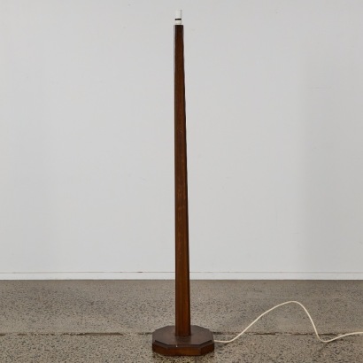 An Art Deco Mahogany Floor Lamp Base