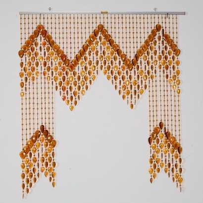 A Vintage Beaded Doorway Fringe