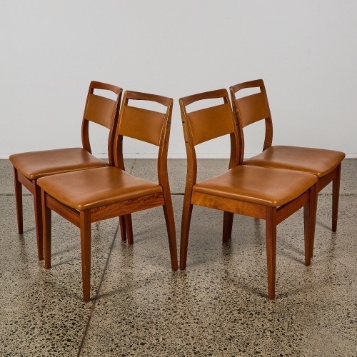 A Set of Four Mid-Century Dining Chairs