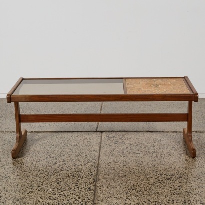 A G-Plan Astro Teak, Glass and Tile Cofee Table