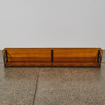 A Vintage Wooden and Cast Iron Shelf