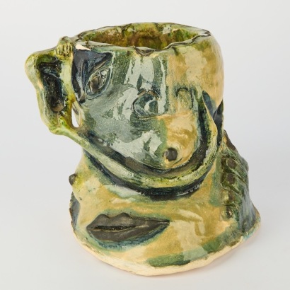 A Surrealist Ceramic Jug, Signed AF