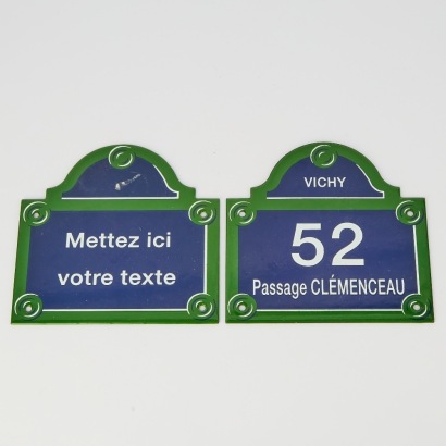 A Pair Of Replica French Street Signs