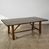 A Solid Wood Dining Suite with Four Padded Chairs - 2
