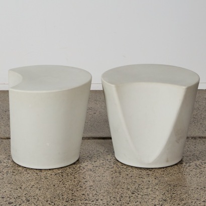 A Pair of Italian 'Apple' Stools