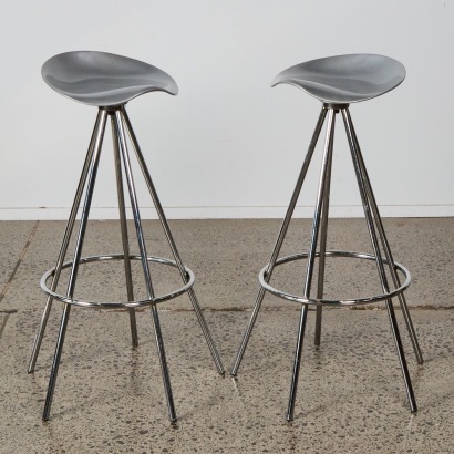 A Pair of Jamaica Style Barstools