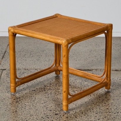 A Retro Cane Side Table