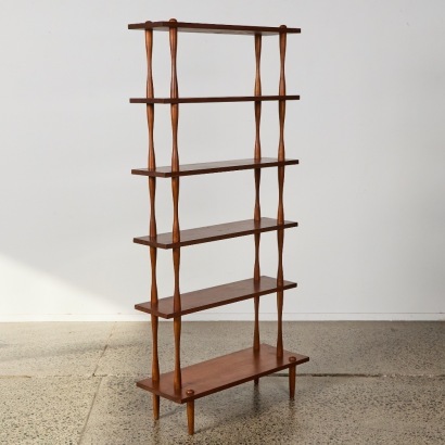 A Mid-Century Splindle Shelf Unit