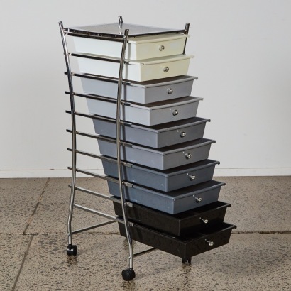 A Ten Drawer Storage Unit