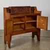 An Arts and Crafts Cabinet with Charming Hand-Carved Detail - 2