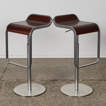 A Pair of Lem Barstools by Shin & Tomoko Azumi for La Palma