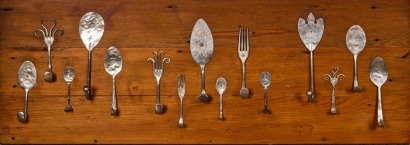 A Silver Spoon Hanging Rack