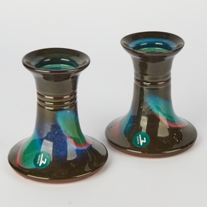 A Pair of Norsk Candle Holders