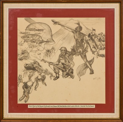 A Sketch Of Spirit of The Bayonet by Dennis Eruera Hamon
