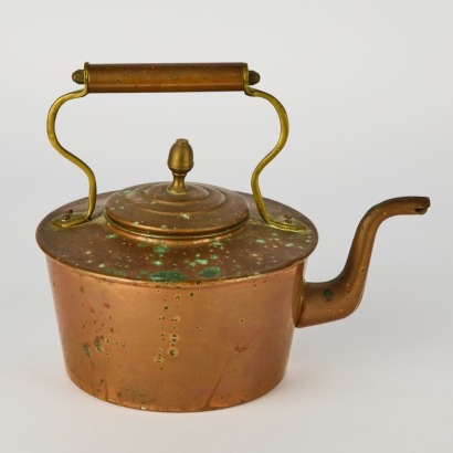 An Antique Copper Teapot