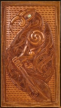 A Prison Art Carved Panel